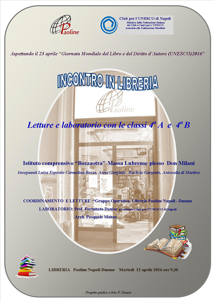 locandina incontro in libreria paoline 2016
