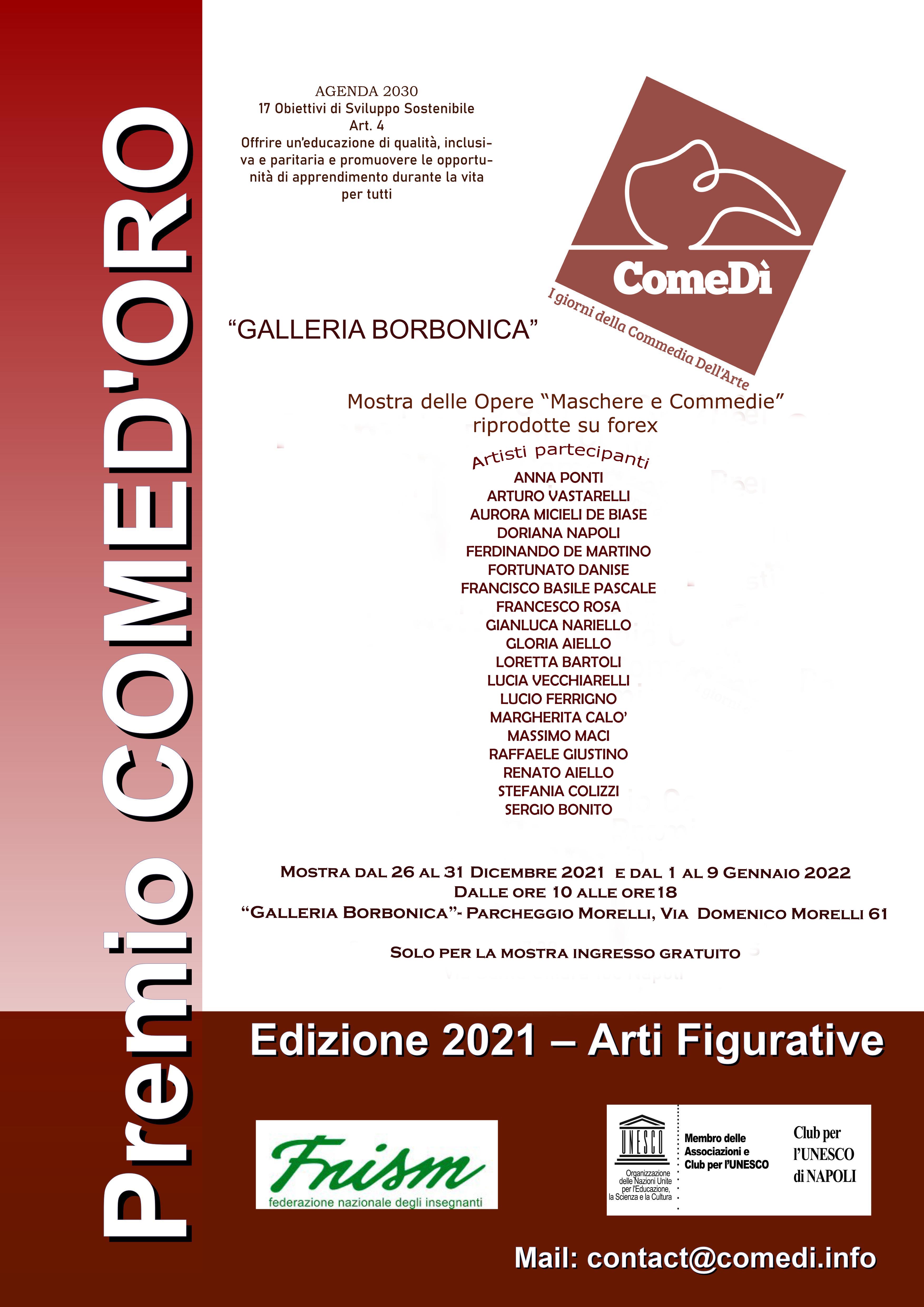 locandina mostra galleria borbonica 2021-22 